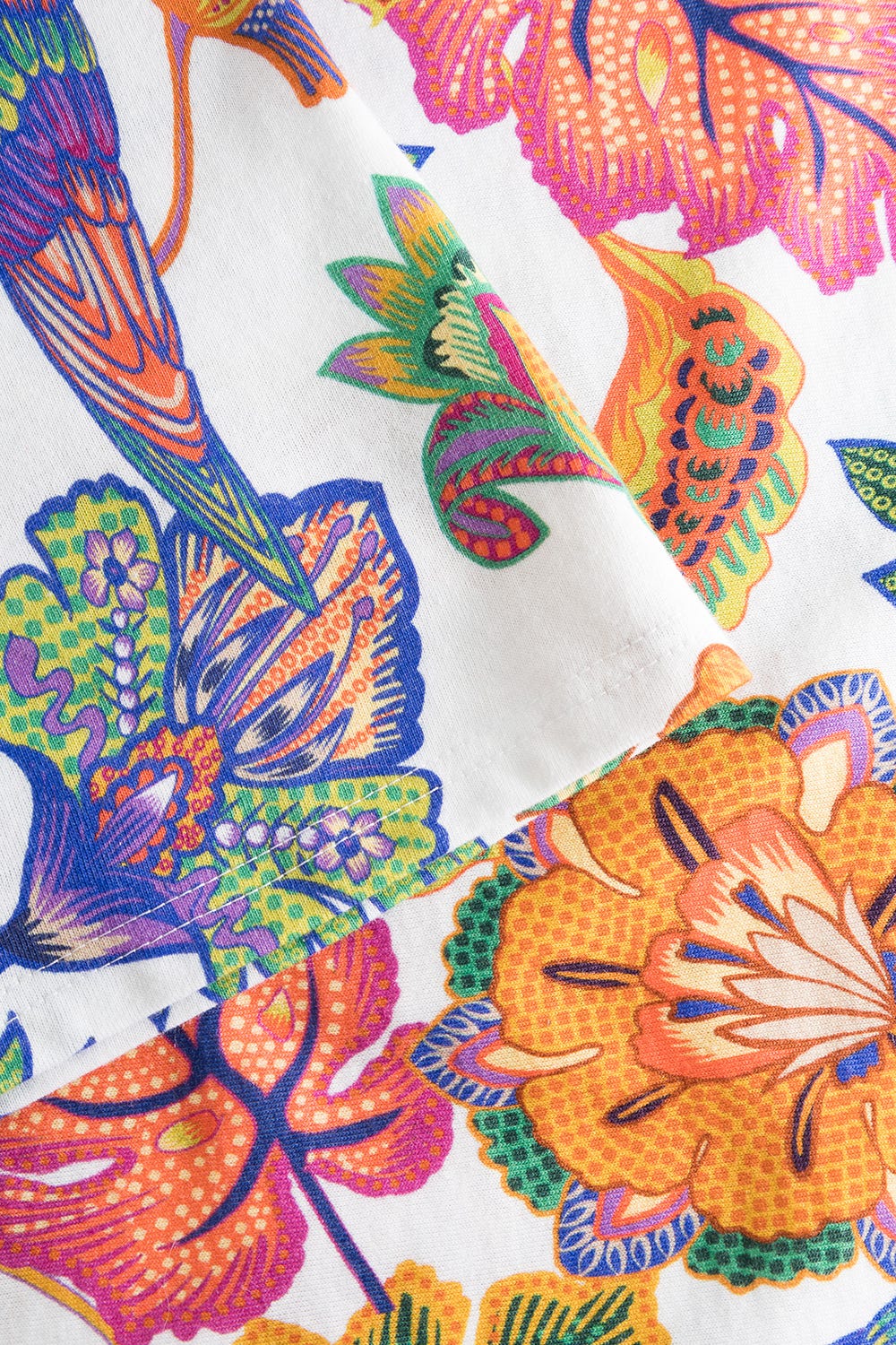 Detailbild 3 von Nachthemd Kurzarm mit Blumenprint exotisch Baumwolle/Modal