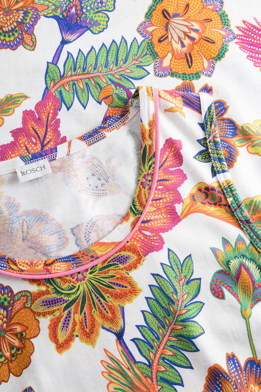 Detailbild 1 von Nachthemd Ärmellos mit Blumenprint exotisch Baumwolle/Modal