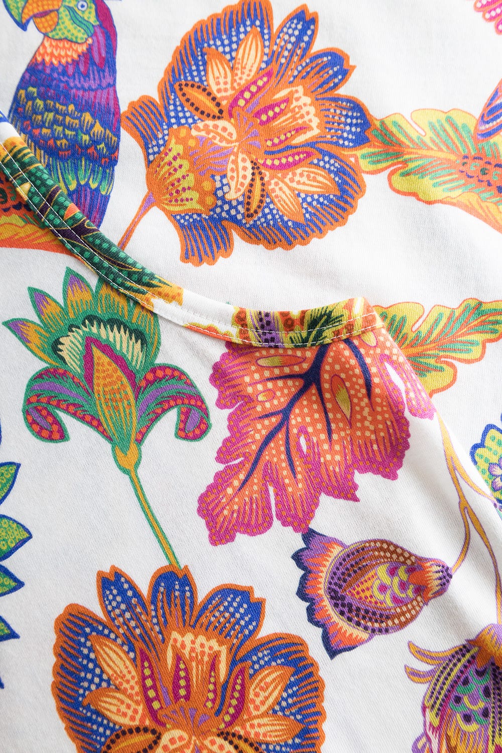 Detailbild 2 von Nachthemd Ärmellos mit Blumenprint exotisch Baumwolle/Modal