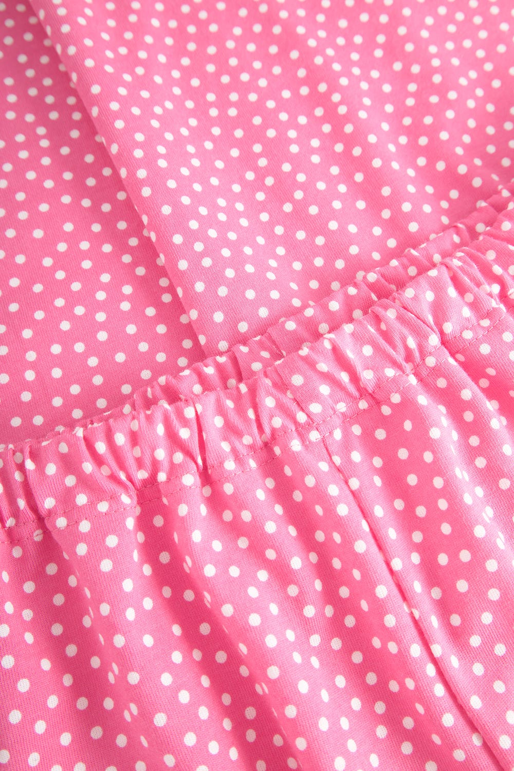 Detailbild 3 von Pyjama mit Statement-Print Tupfendruck Pink Baumwolle/Modal