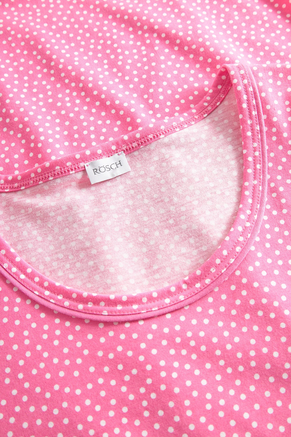 Detailbild 1 von Nachthemd im Tupfendruck Pink 100% Baumwolle