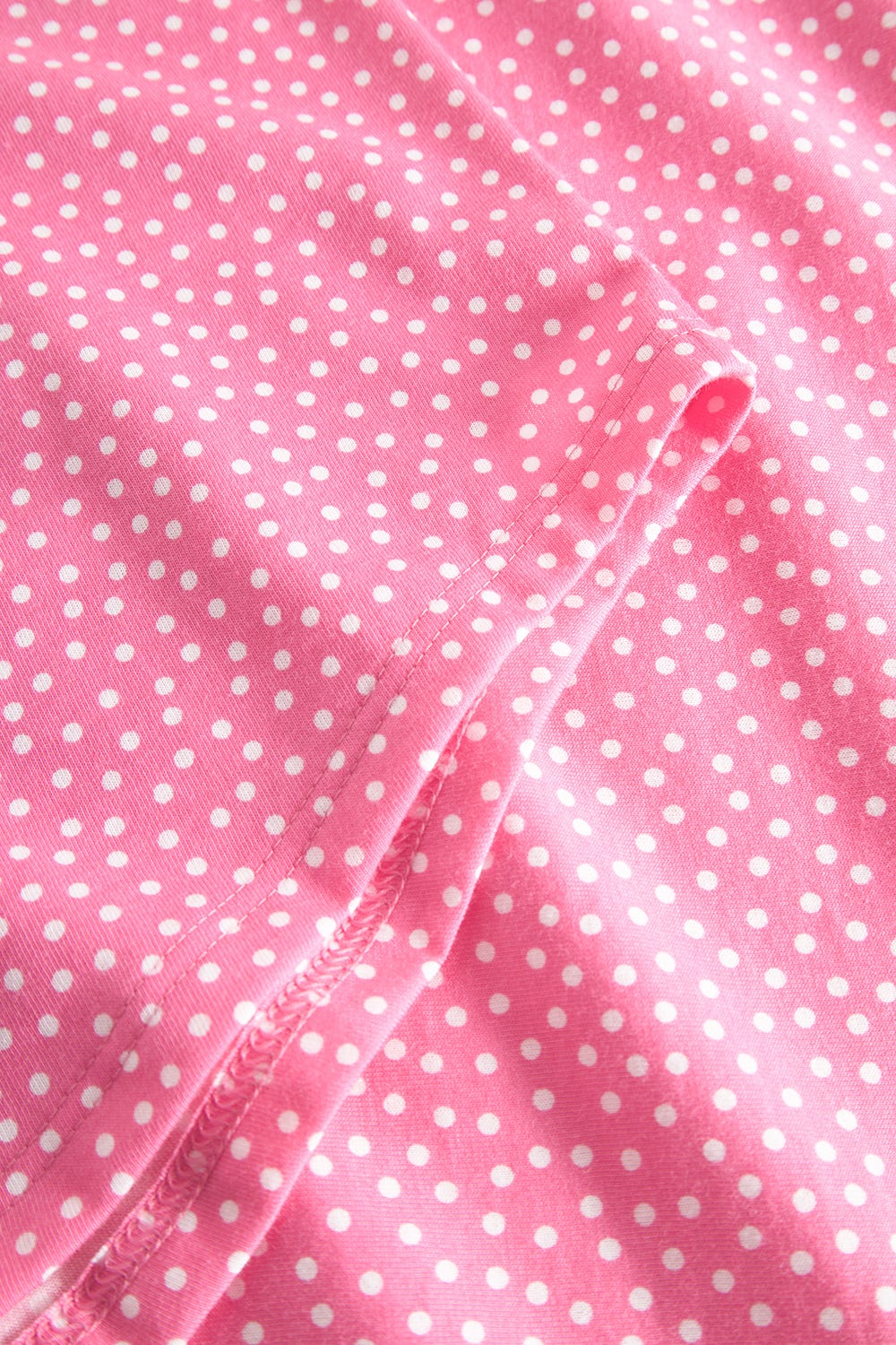 Detailbild 2 von Nachthemd im Tupfendruck Pink 100% Baumwolle