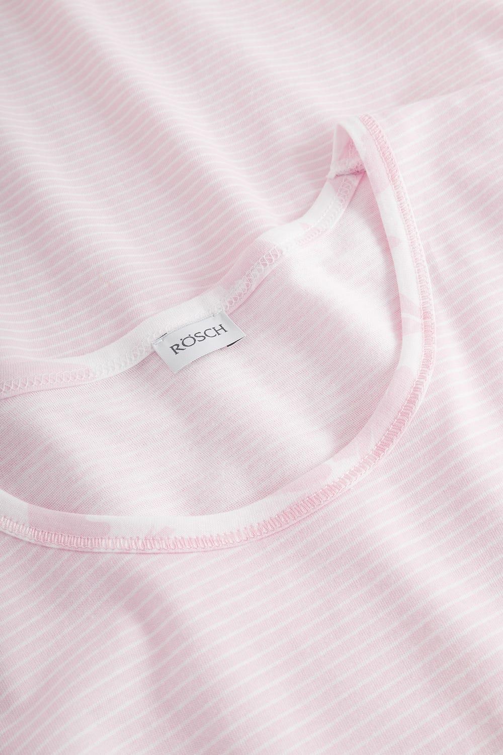 Detailbild 1 von Nachthemd im Streifendruck Rosa 100% Baumwolle