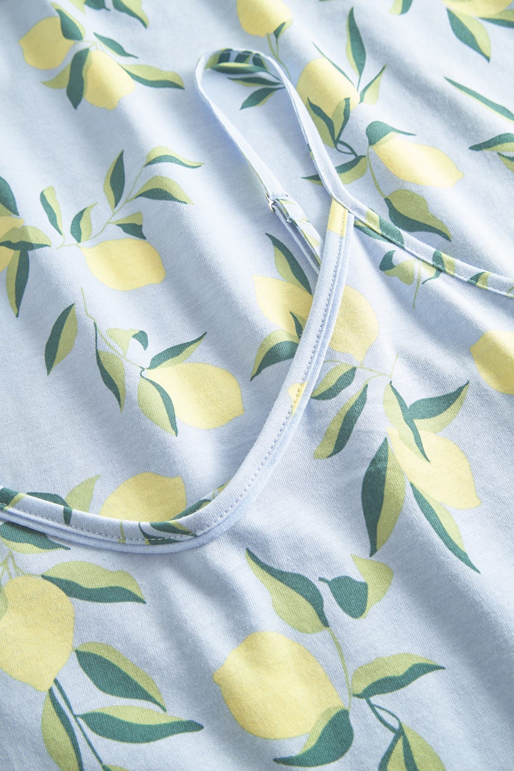 Detailbild 1 von Trägerkleid im Zitronendruck sommerlich 100% Baumwolle