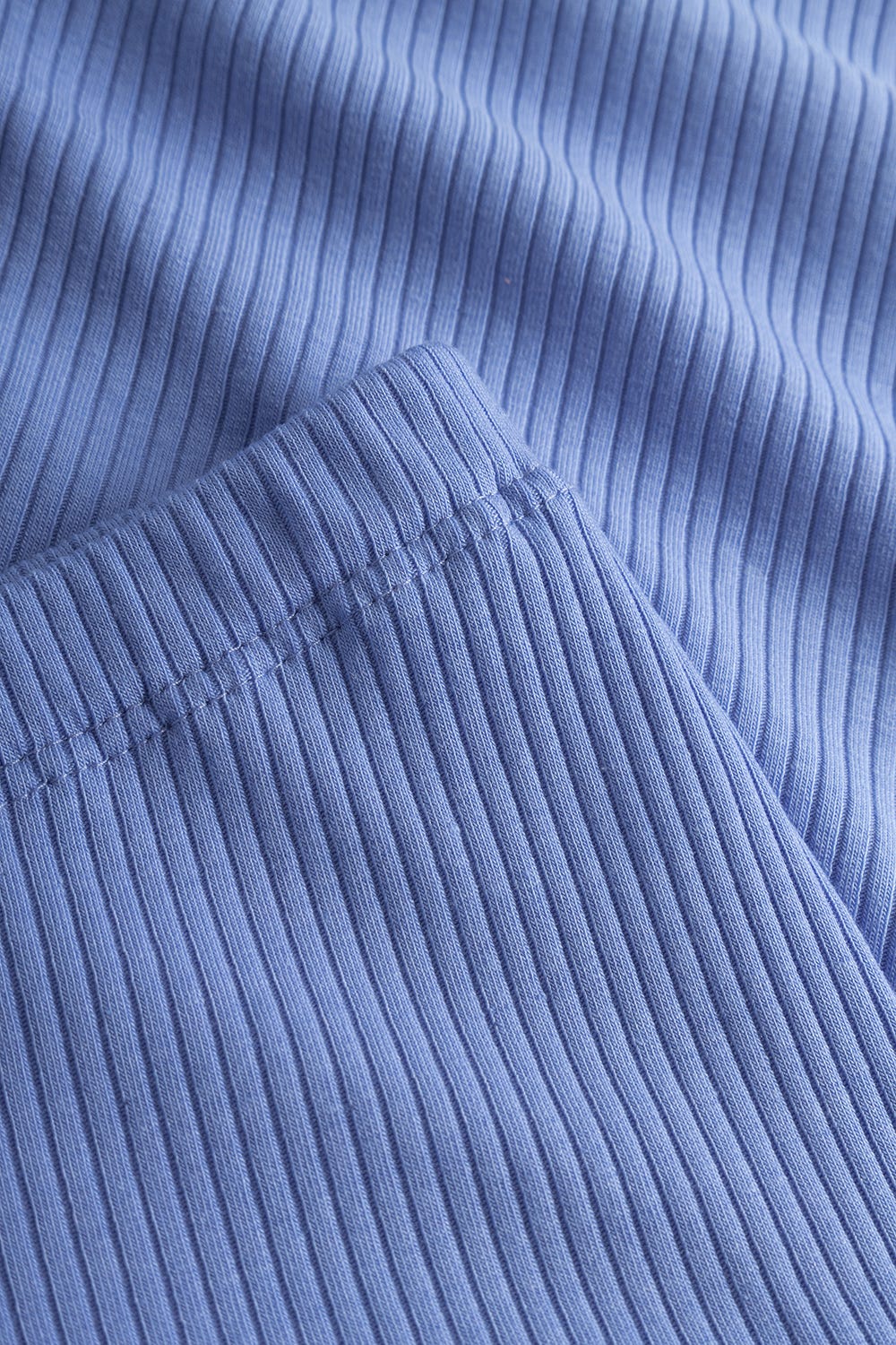 Detailbild 3 von Pyjama mit Streifendruck Blau-Weiß Feinrippe