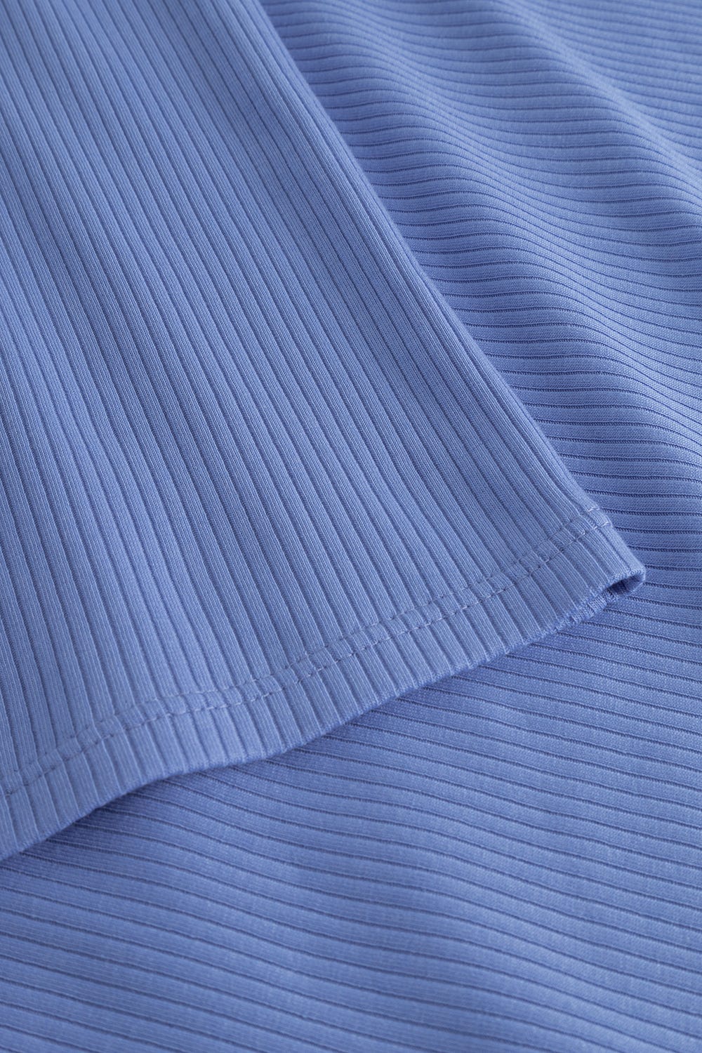 Detailbild 3 von Nachthemd mit Streifendetails Blau-Weiß Feinrippe