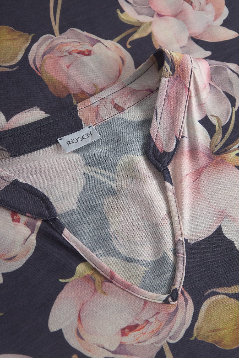 Detailbild 1 von Nachthemd im floralen Druck romantisch 100% Modal