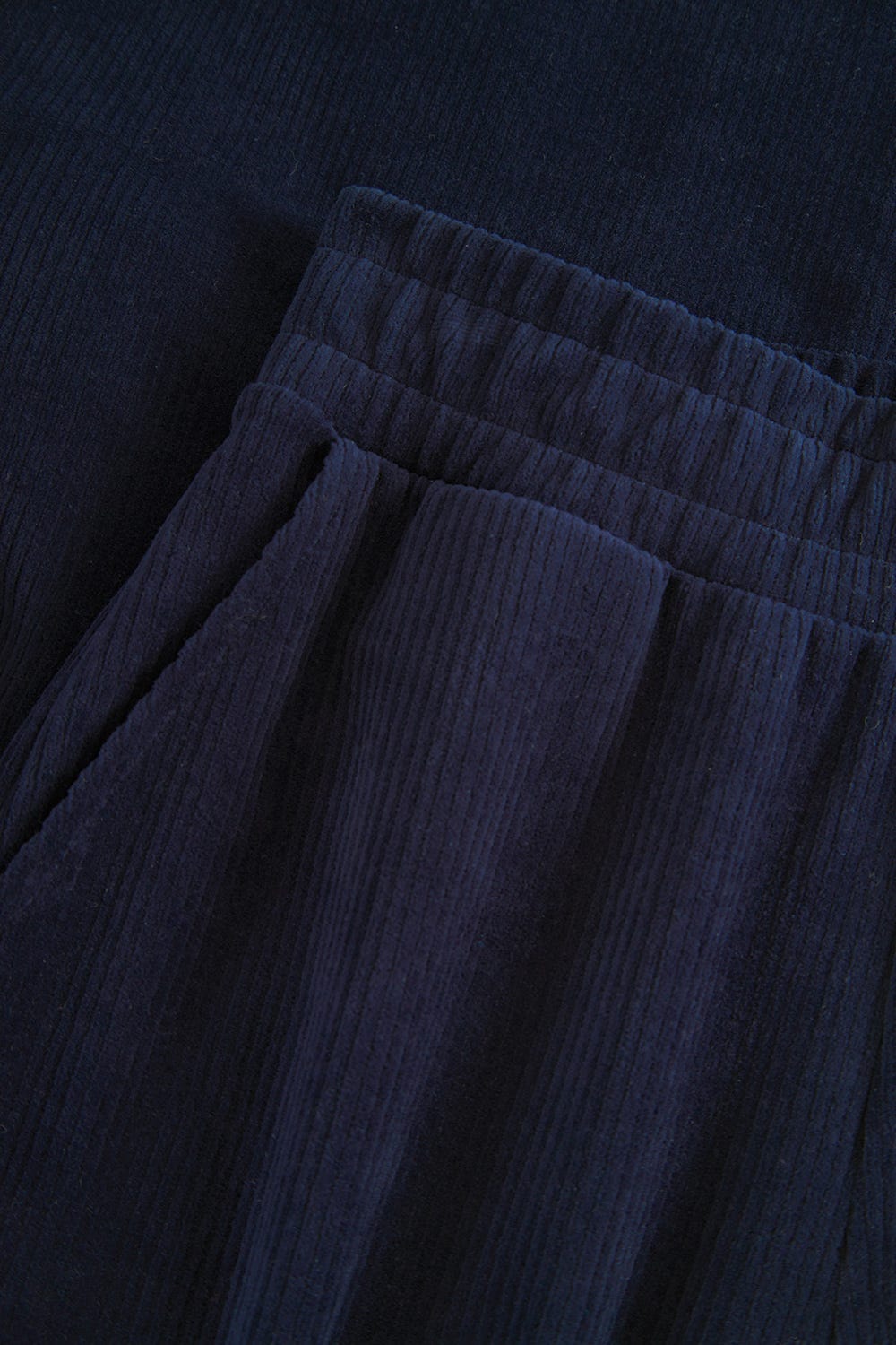 Detailbild 3 von Hausanzug in Nachtblau aus Cord Baumwolle/Polyester