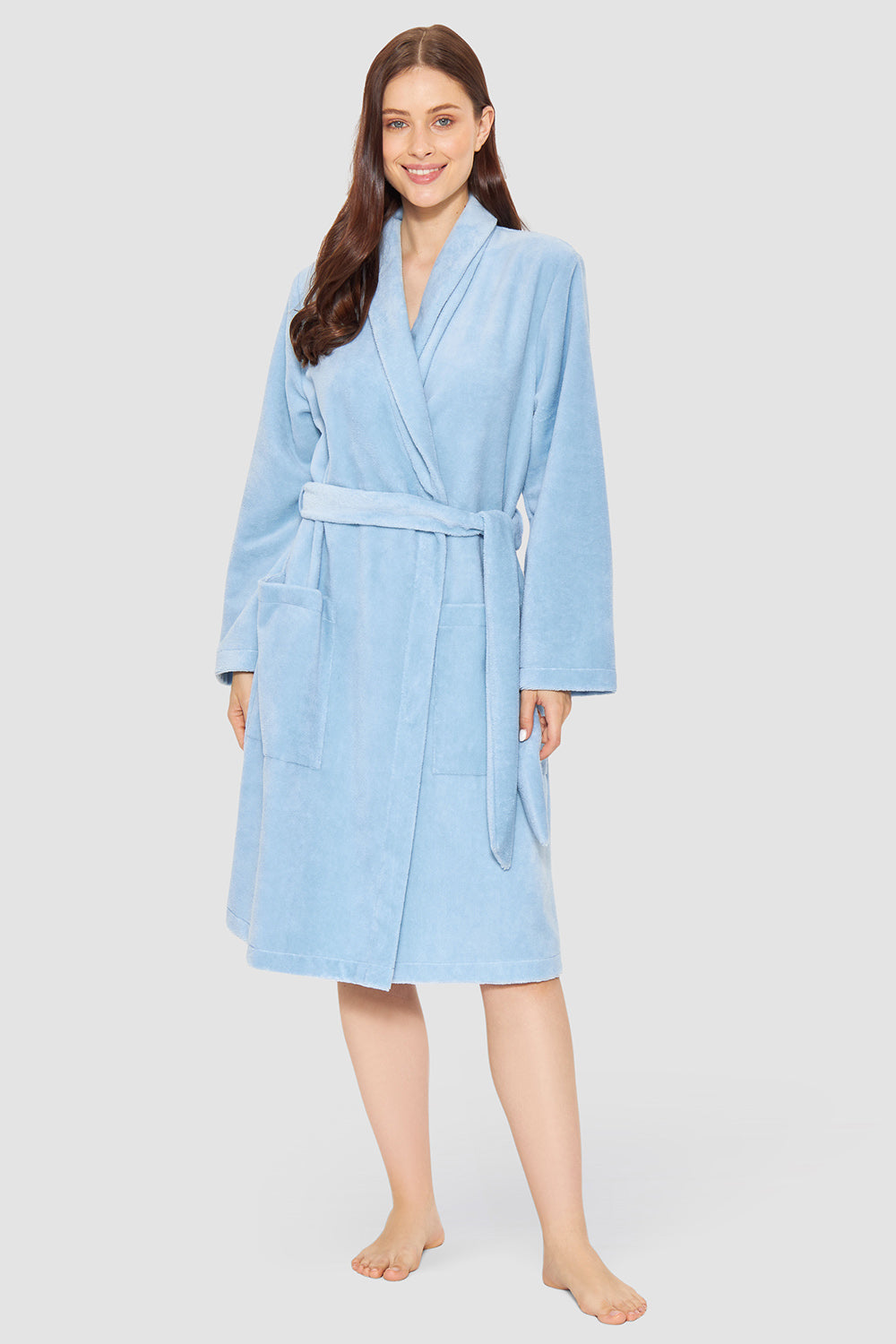 Frontalbild von Rösch Mantel Knielang