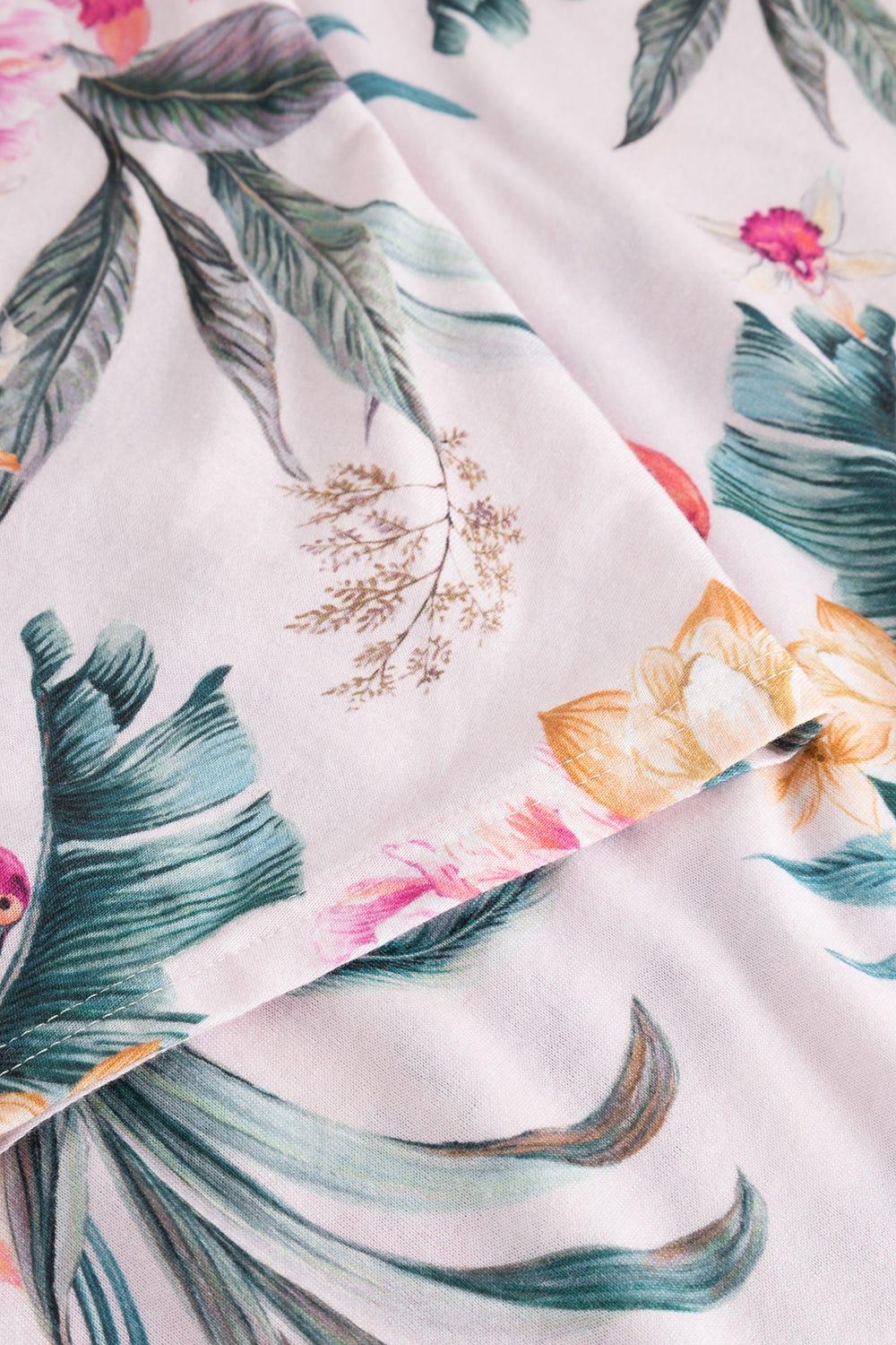 Detailbild 2 von Nachthemd im sommerlichen Blumendruck exotisch Baumwolle/Modal