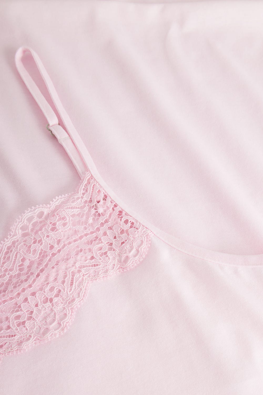 Detailbild 2 von Trägerkleid mit Spitzendetails Rosa Baumwolle