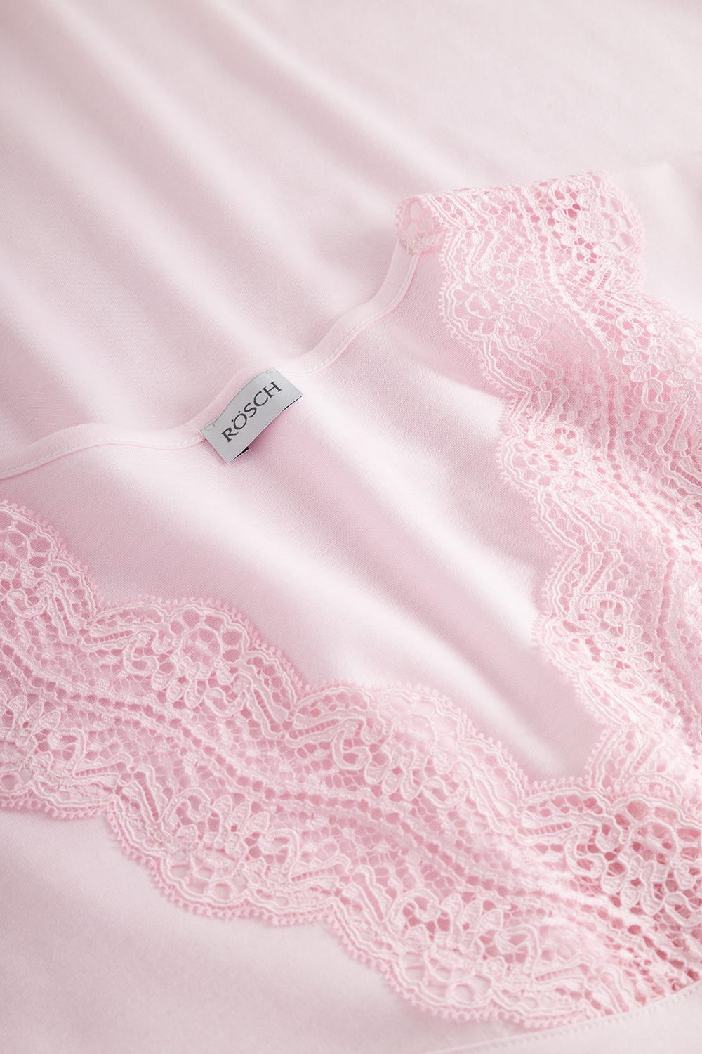 Detailbild 1 von Nachthemd mit Spitzendetails Rosa Baumwolle