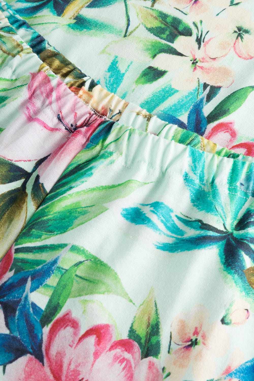 Detailbild 3 von Pyjama im exotischen Blumendruck Baumwolle/Modal