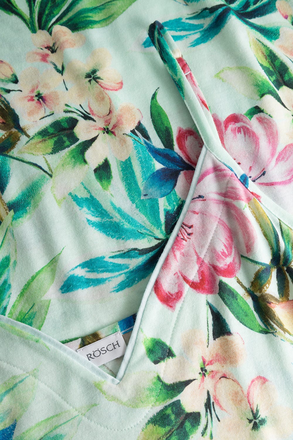 Detailbild 1 von Nachtkleid im exotischen Blumendruck Baumwolle/Modal