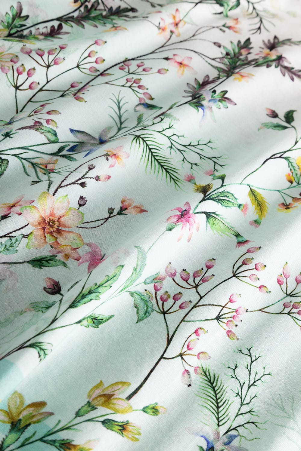 Detailbild 2 von Pyjama mit Frühlingsblumen-Druck 100% Baumwolle