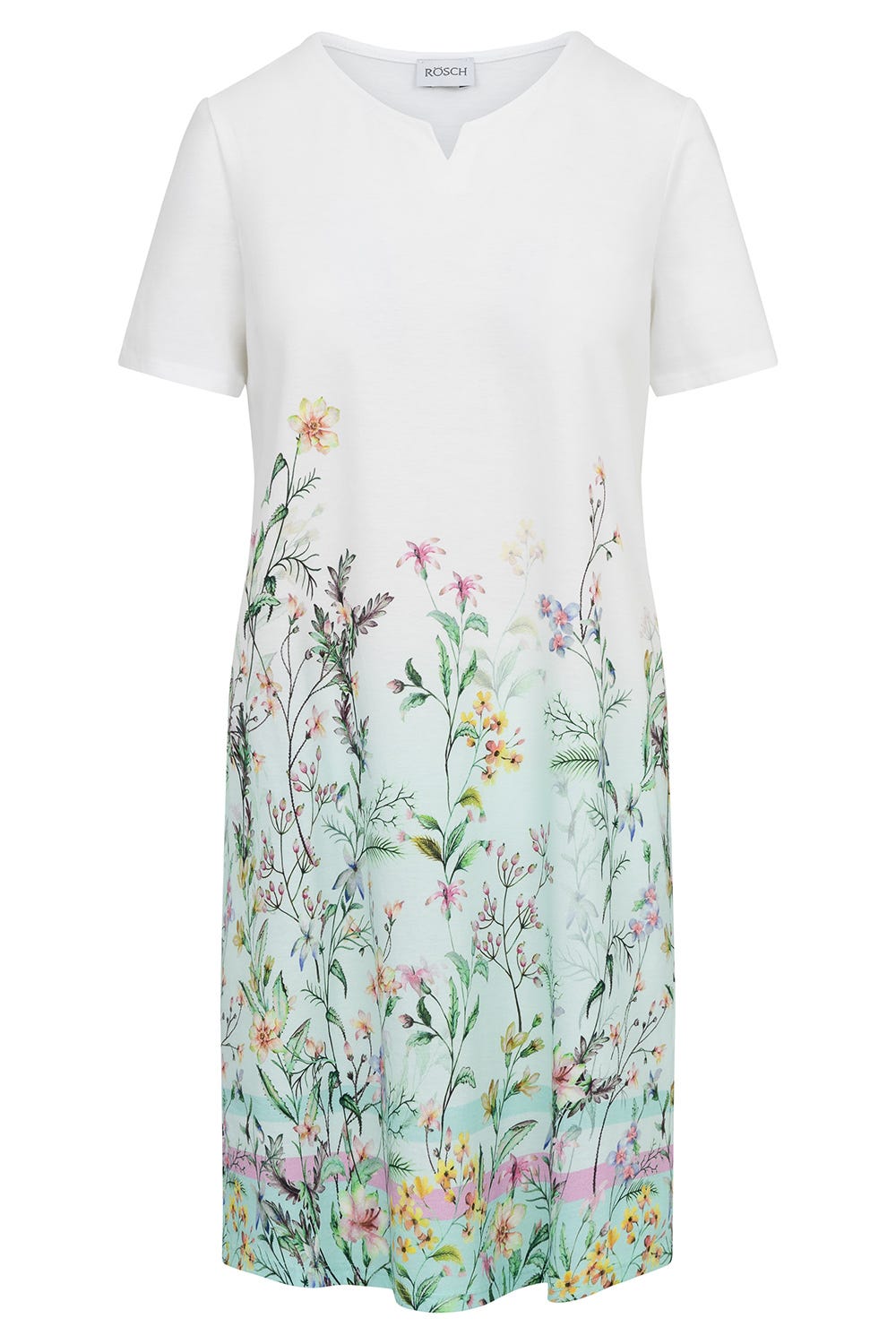 Hollowbild von Nachthemd mit Frühlingsblumen-Druck 100% Baumwolle