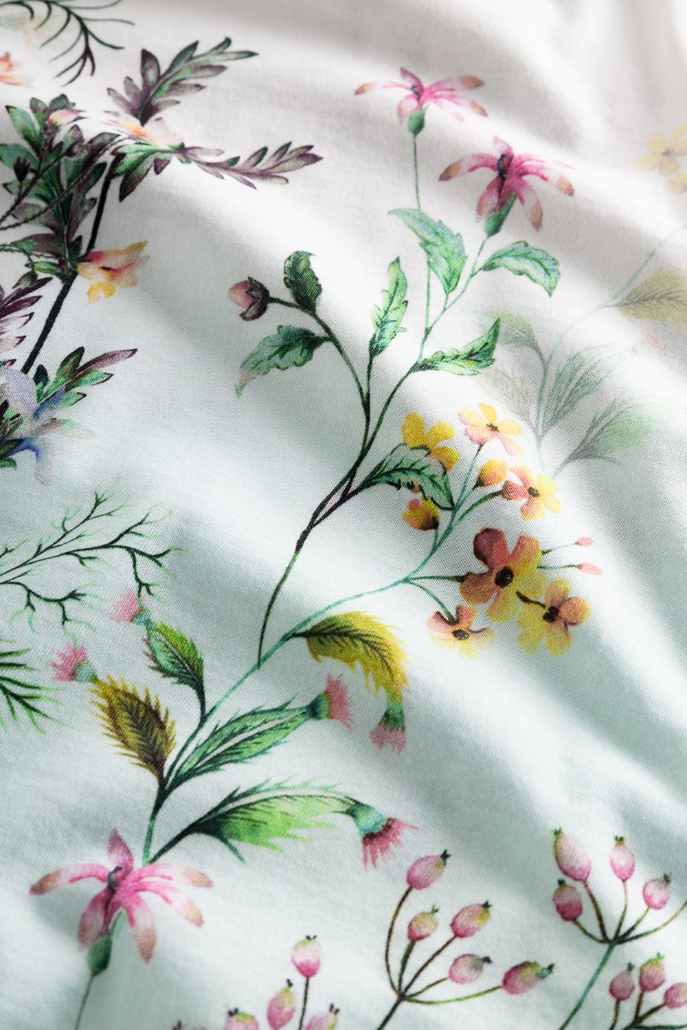 Detailbild 3 von Nachthemd mit Frühlingsblumen-Druck 100% Baumwolle