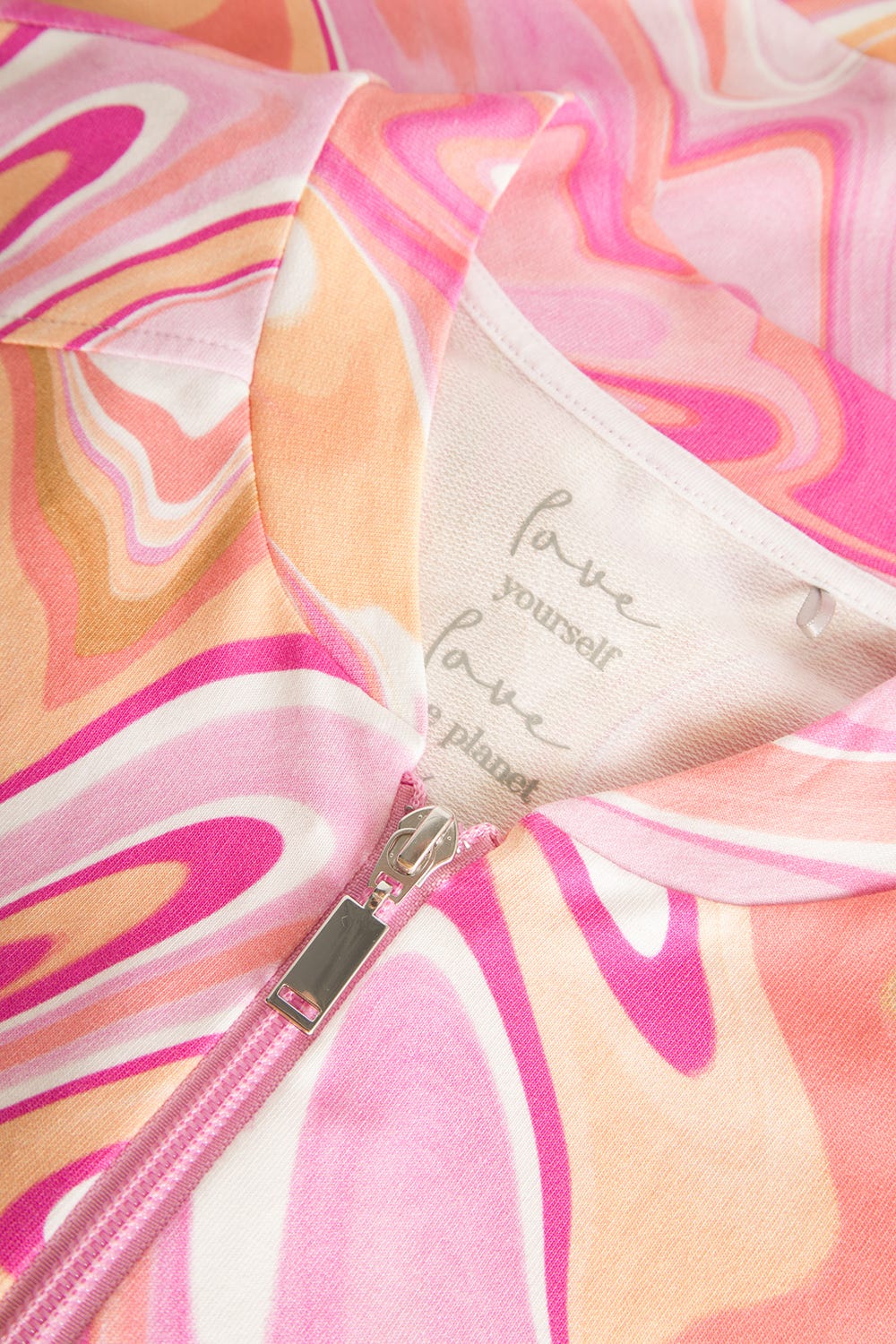 Detailbild 2 von Sweatjacke im Batikdruck Baumwolle/Elasthan