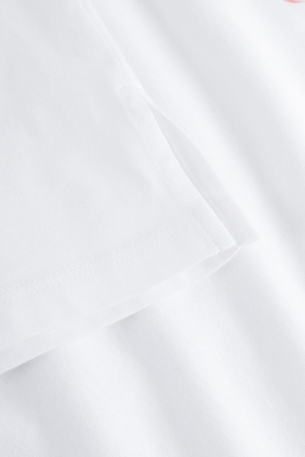 Detailbild 3 von T-Shirt mit Schriftzug Sommer 100% Baumwolle