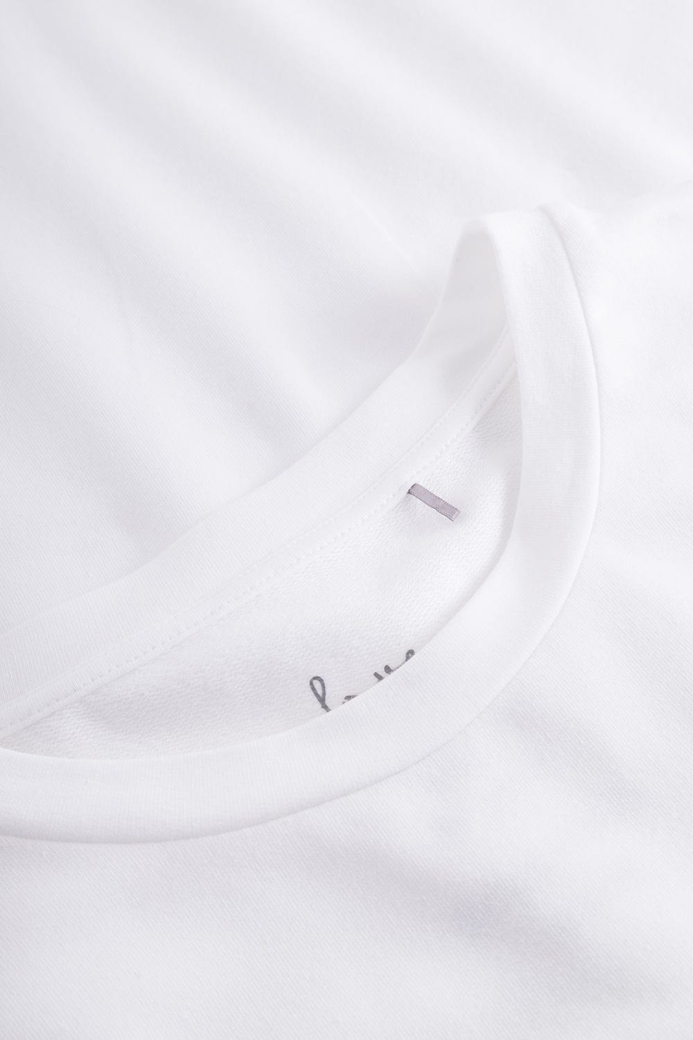 Detailbild 2 von Sweatshirt in Weiß kastenförmig Baumwolle/Elasthan