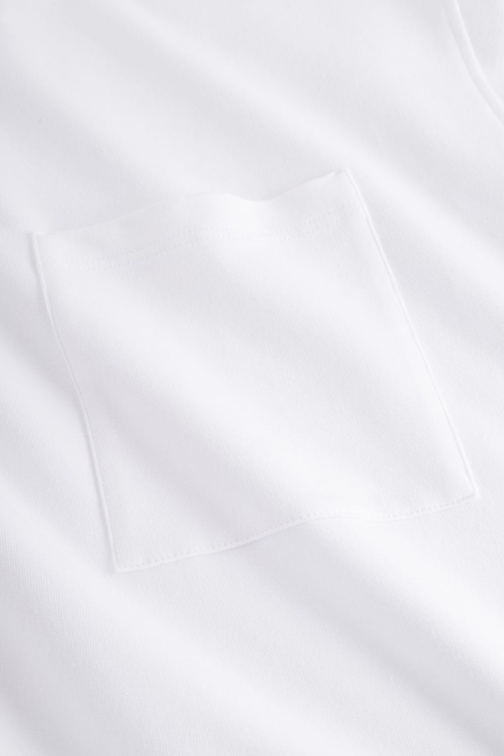 Detailbild 3 von Sweatshirt in Weiß kastenförmig Baumwolle/Elasthan