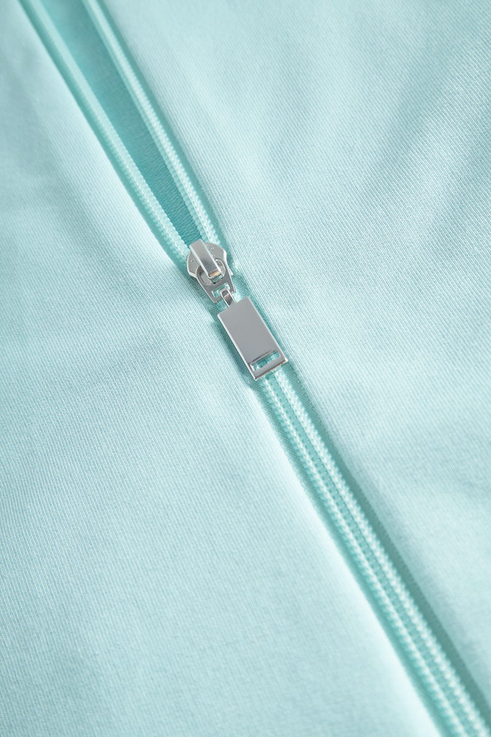 Detailbild 2 von Sweatjacke mit Ziernähten Türkisblau Baumwolle/Elasthan