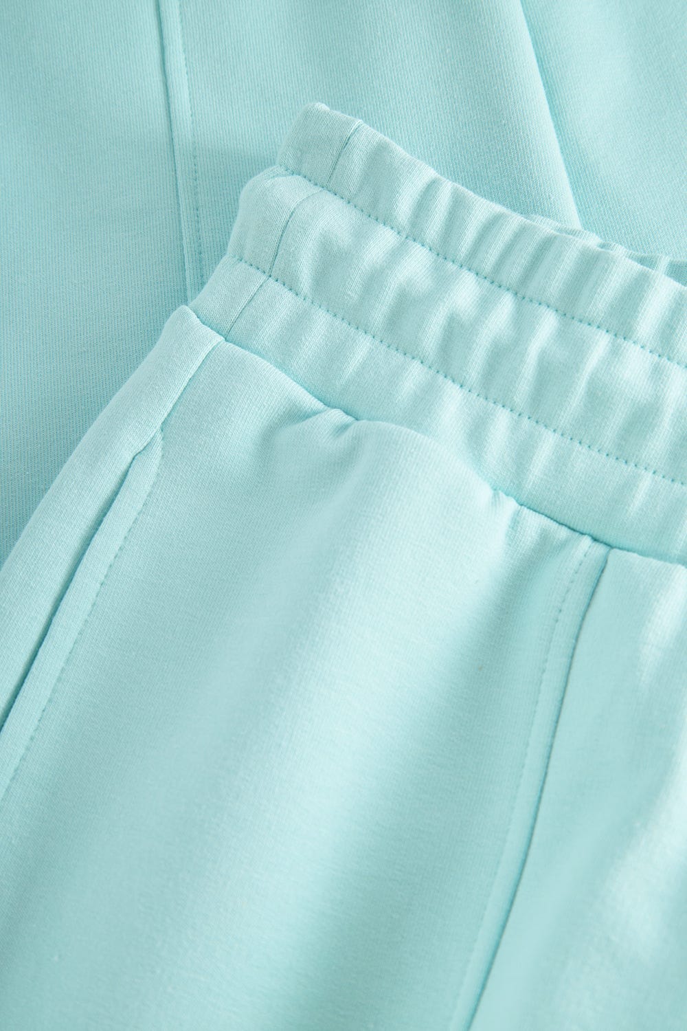 Detailbild 2 von Sweathose mit Ziernähten Türkisblau Baumwolle/Elasthan