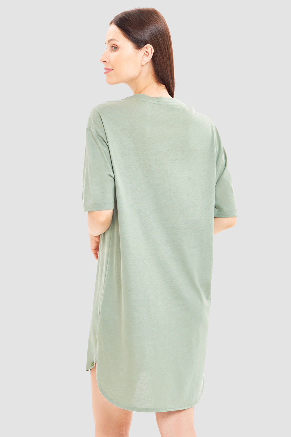 Rückansicht von Rösch Nachthemd Knielang