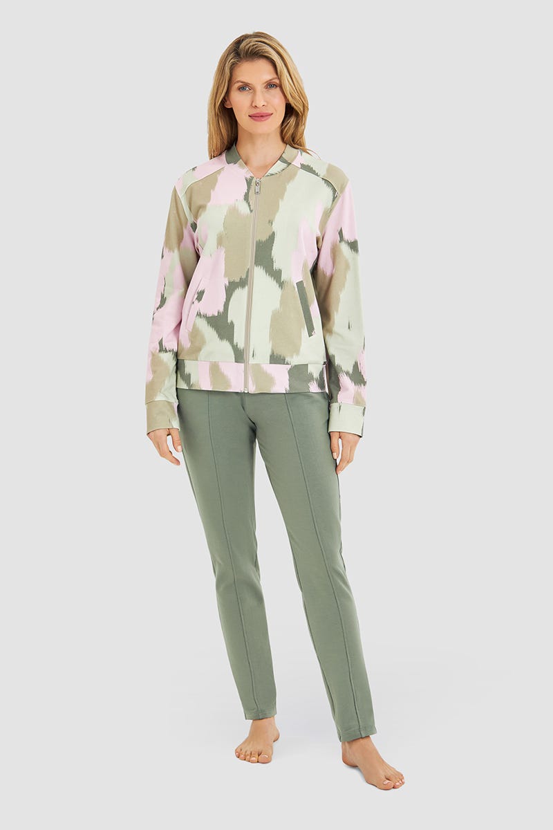 Detailbild 1 von Sweatjacke im Camouflage-Druck Yoga Baumwolle/Elasthan