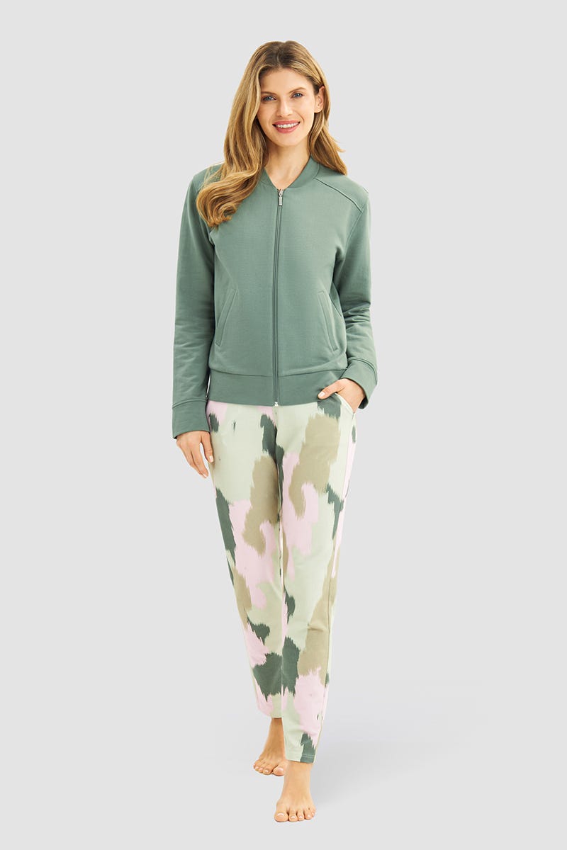 Detailbild 1 von Sweathose im Camouflage-Druck Yoga Baumwolle/Elasthan