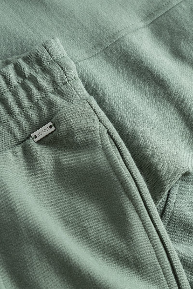 Detailbild 3 von Sweathose mit Ziernähten Khaki-Grün Yoga Baumwolle/Elasthan