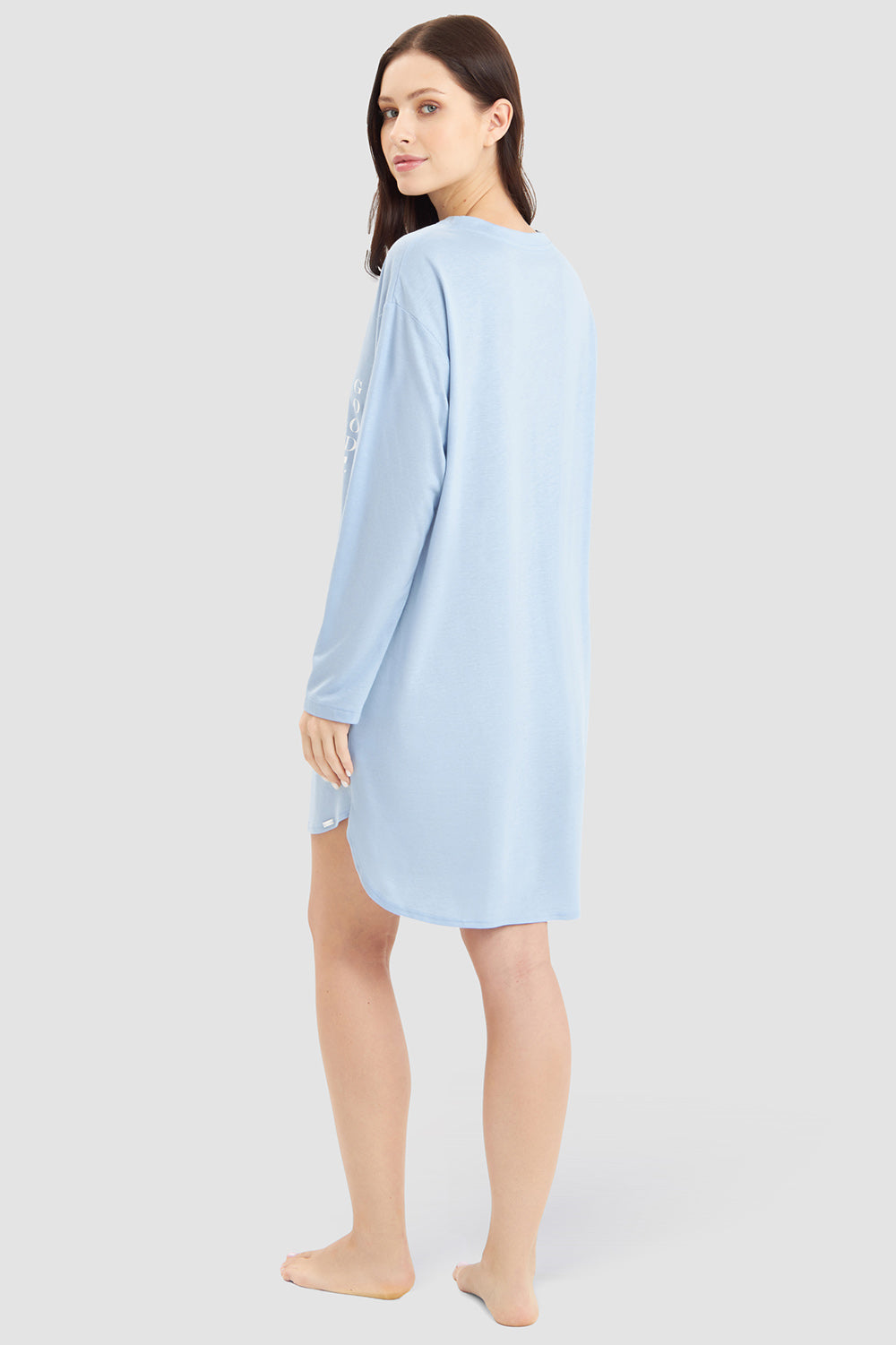 Rückansicht von Rösch Nachthemd Knielang