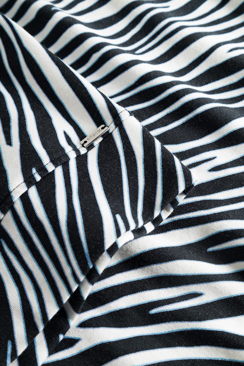 Detailbild 3 von Sweatshirt im Zebra-Druck Animalprint Yoga Baumwolle/Elasthan