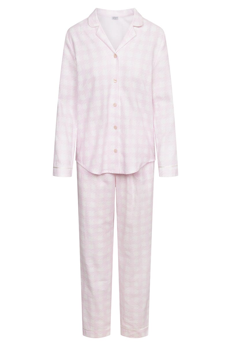 Hollowbild von Pyjama im Karo-Druck aus Flanell 100% Baumwolle