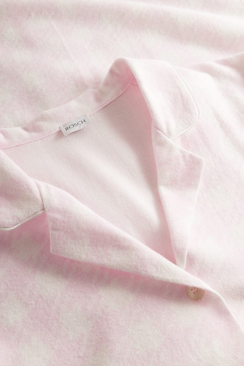 Detailbild 1 von Nachthemd im Karo-Druck aus Flanell 100% Baumwolle