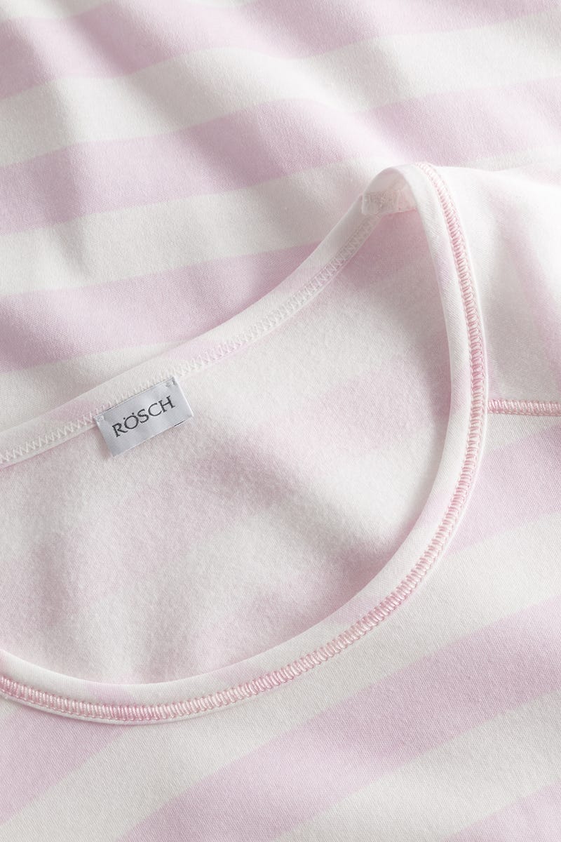 Detailbild 1 von Pyjama im Ringeldruck Rosa 100% Baumwolle