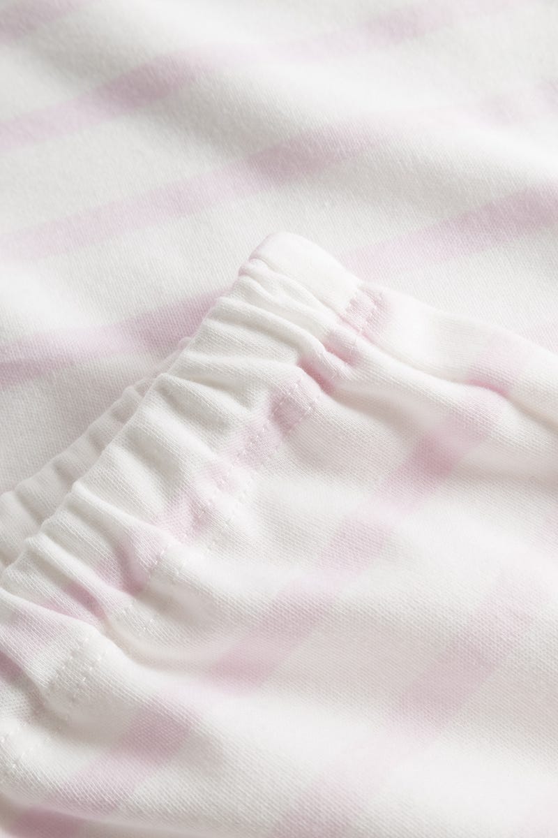 Detailbild 3 von Pyjama im Ringeldruck Rosa 100% Baumwolle