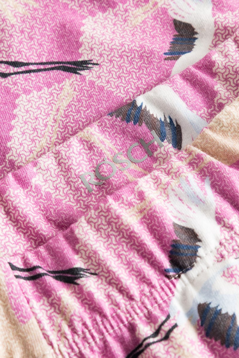 Detailbild 2 von 7/8-Pyjamahose im Kranich-Druck Baumwolle/Elasthan