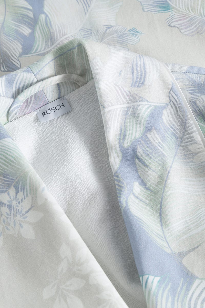 Detailbild 1 von Morgenmantel im Federdruck Art-Style Baumwolle/Modal