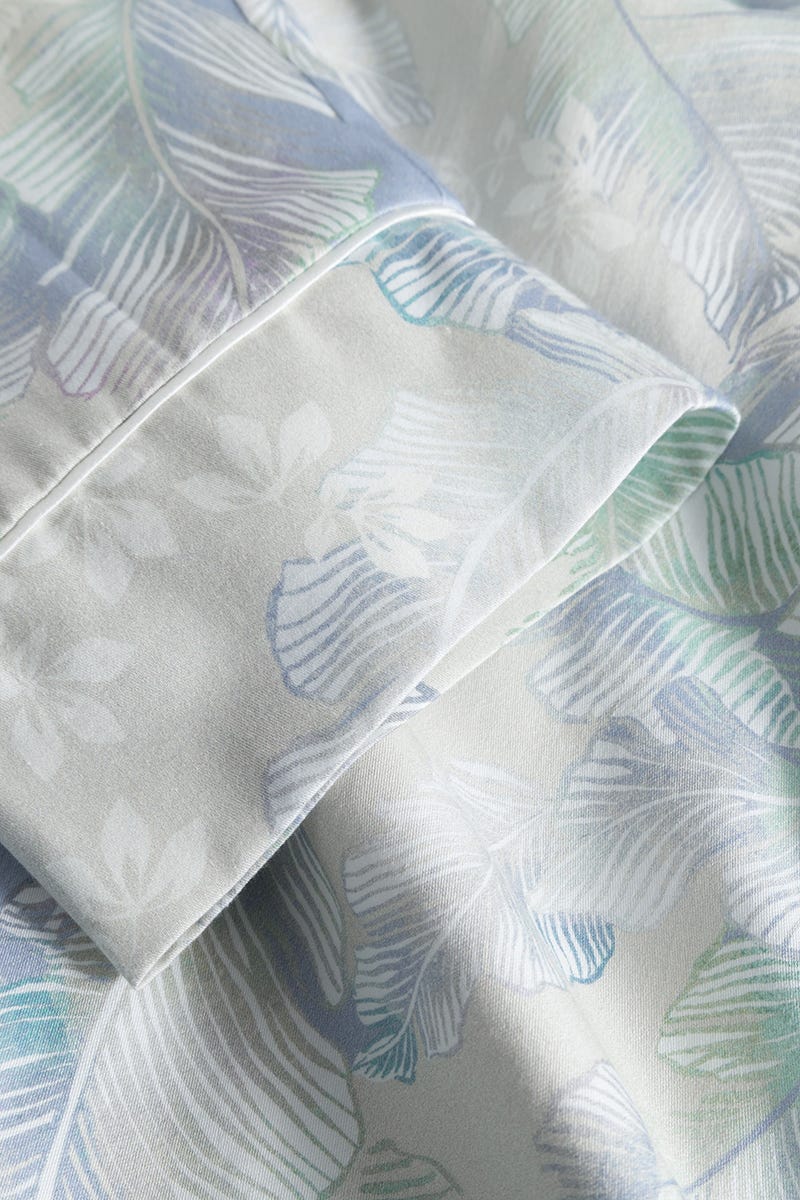 Detailbild 2 von Morgenmantel im Federdruck Art-Style Baumwolle/Modal