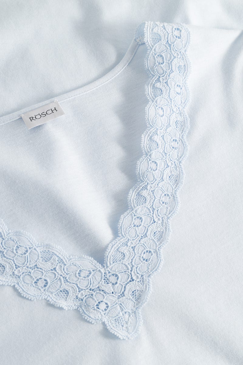 Detailbild 1 von Pyjama mit Spitzendetails Baumwolle/Modal