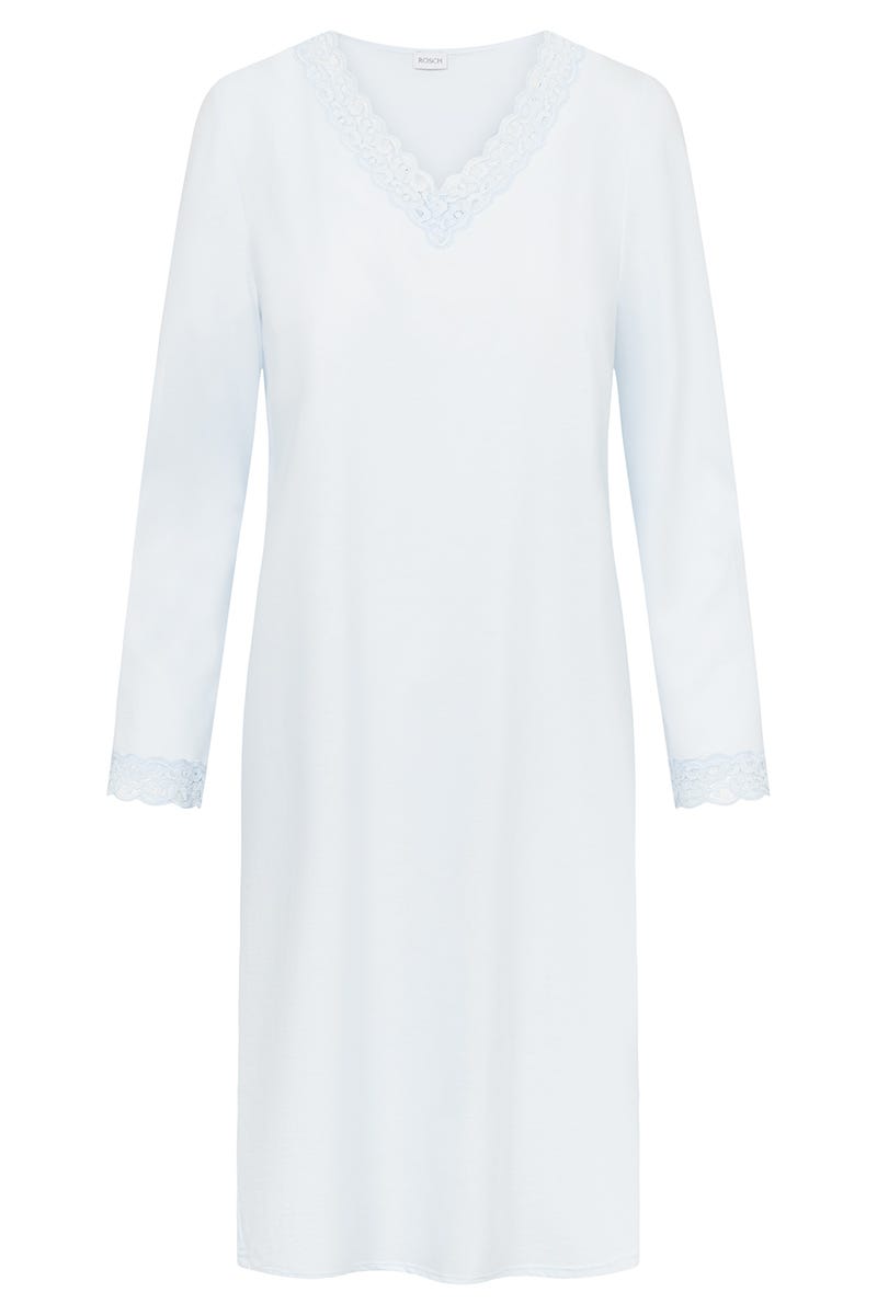 Hollowbild von Nachthemd mit Spitzendetails Baumwolle/Modal
