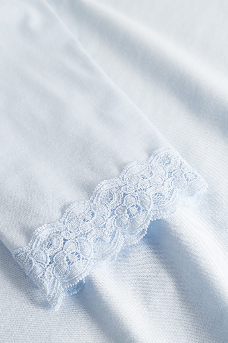 Detailbild 2 von Nachthemd mit Spitzendetails Baumwolle/Modal