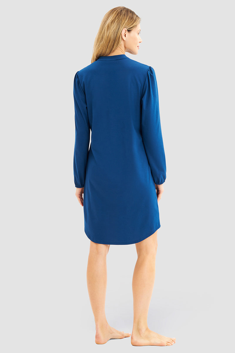 Rückansicht von Rösch Nachthemd Knielang