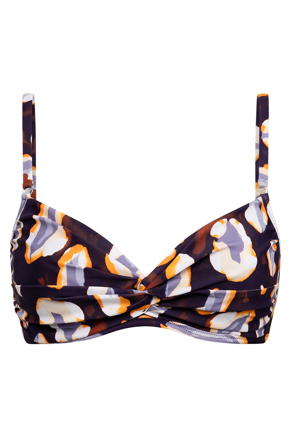 Hollowbild von Bikini-Oberteil im Tupfendruck Modern Leo Wickeloptik