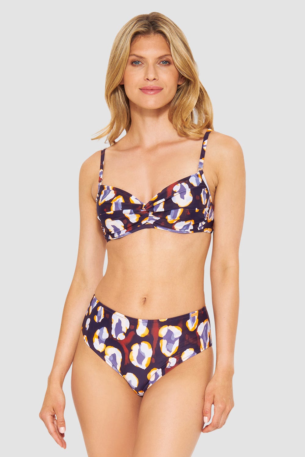 Detailbild 1 von Bikini-Hose im Tupfendruck Modern Leo hoher Taillenausschnitt