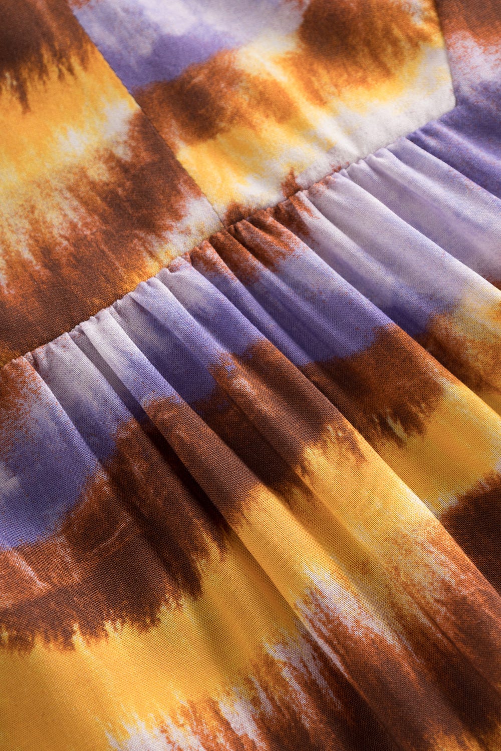 Detailbild 2 von Tunika im Batikdruck moderne Streifen im Webdruck 100% Viskose