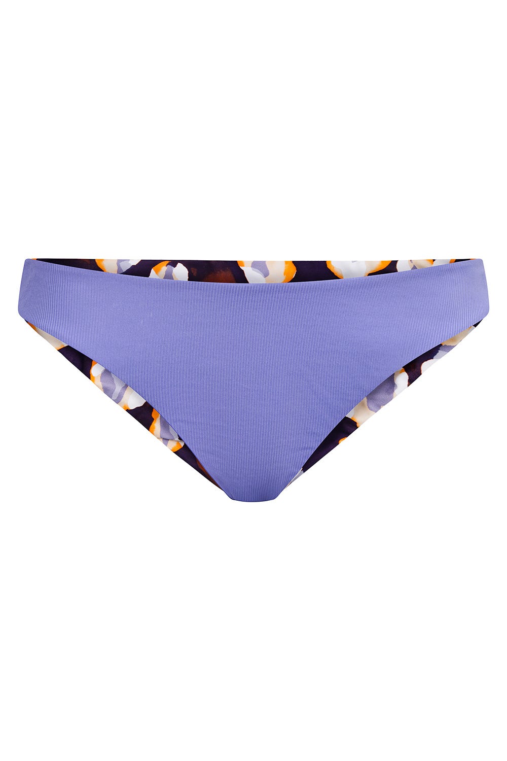 Hollowbild von Bikini-Hose wendbar in Flieder und im Tupfendruck Leo