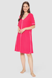 Frontalbild von Rösch Strandkleid Knielang