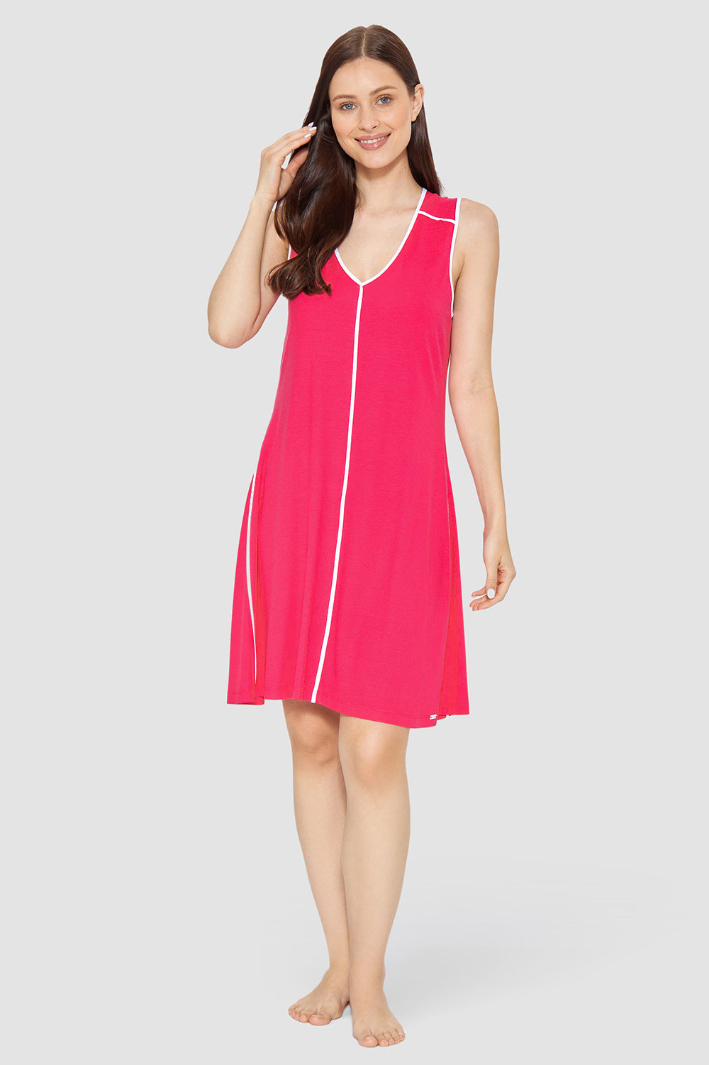 Frontalbild von Rösch Strandkleid Knielang